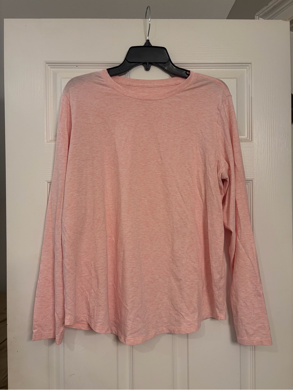 lululemon athletica Long Sleeve Crew Neck Tee in Light Pink